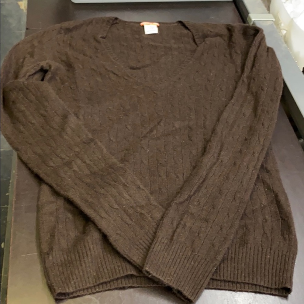 J.Crew Cable Knit Cashmere Sweater Sz S